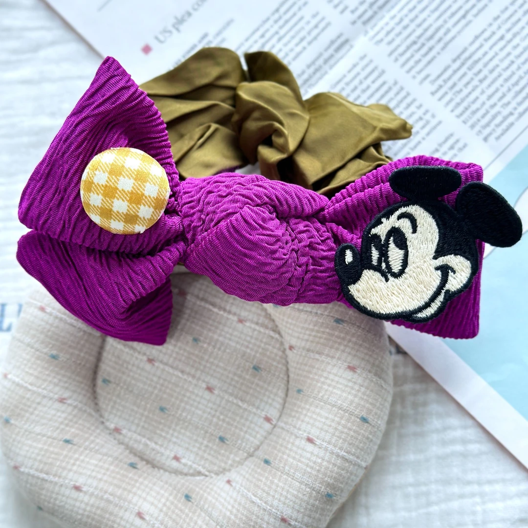 韩国东大门定制款原创设计简约百搭米奇风发圈 F982