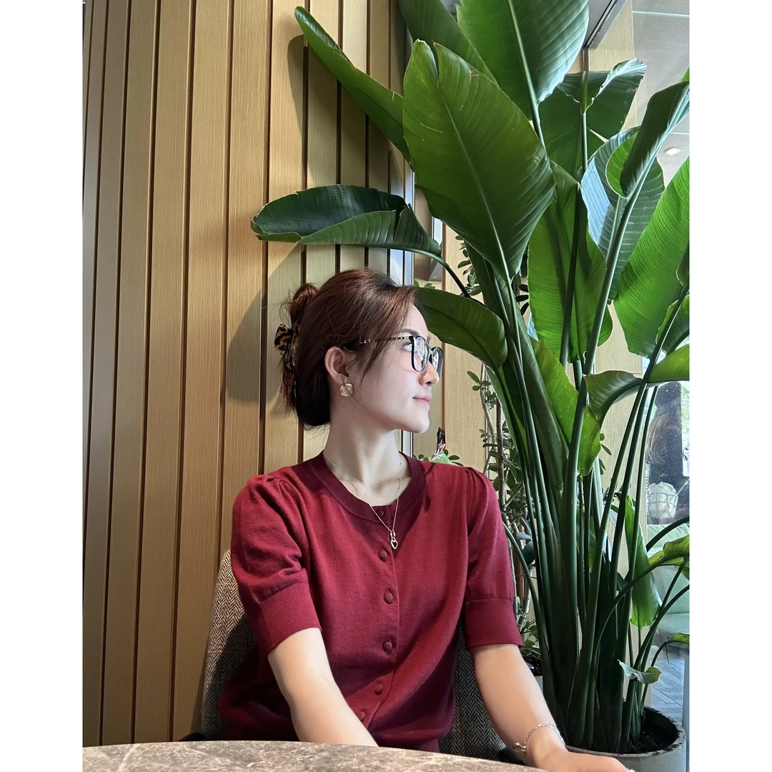 【Rumi时装】“覆盆子”显瘦休闲百搭夏季薄款圆领开衫上衣6047ks