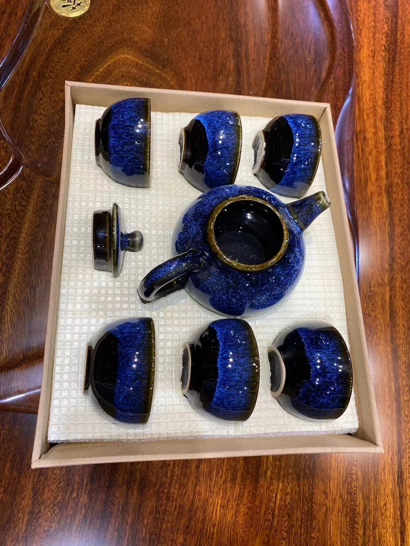 实木大板桌茶台茶桌茶具茶配件大板套茶桌茶台奥坎大板茶杯