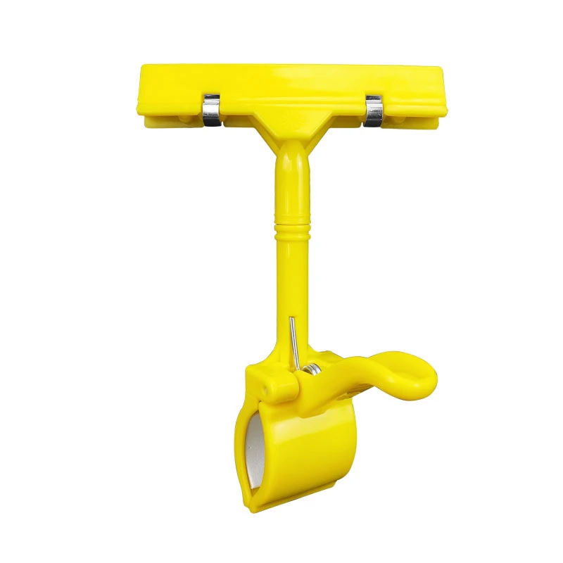 POP广告夹子 爆炸贴价格牌夹超市标价标签立式摆摊货架展示架白色