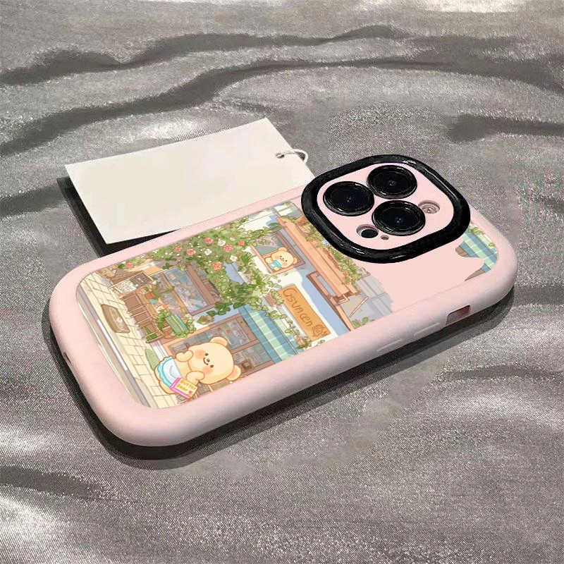 夏日小熊苹果15promax手机壳14iphone12/13软壳11x卡通7/8p新款6s