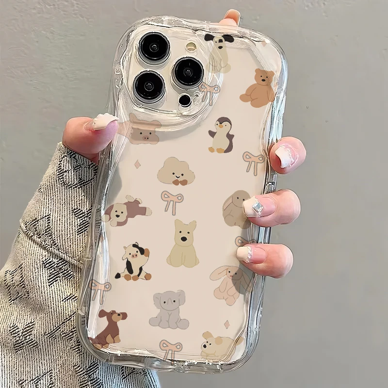 满屏动物苹果15Plus手机壳13软壳iPhone14Pro/6/12防摔xs/xr/8p/7