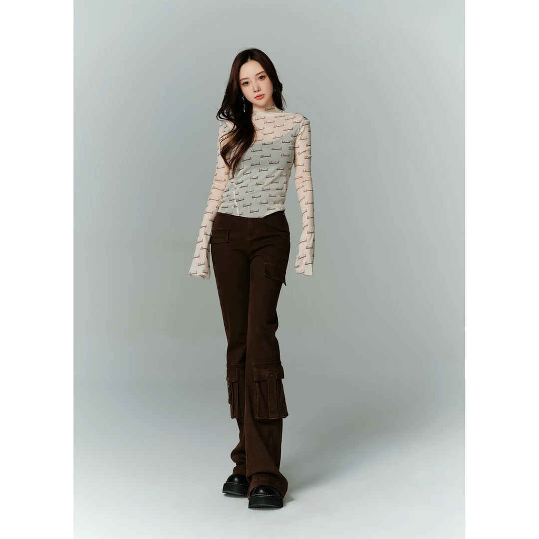 LulusMiracle【涩谷辣妹】李小璐同款古着原宿风修身显瘦百搭牛仔裤