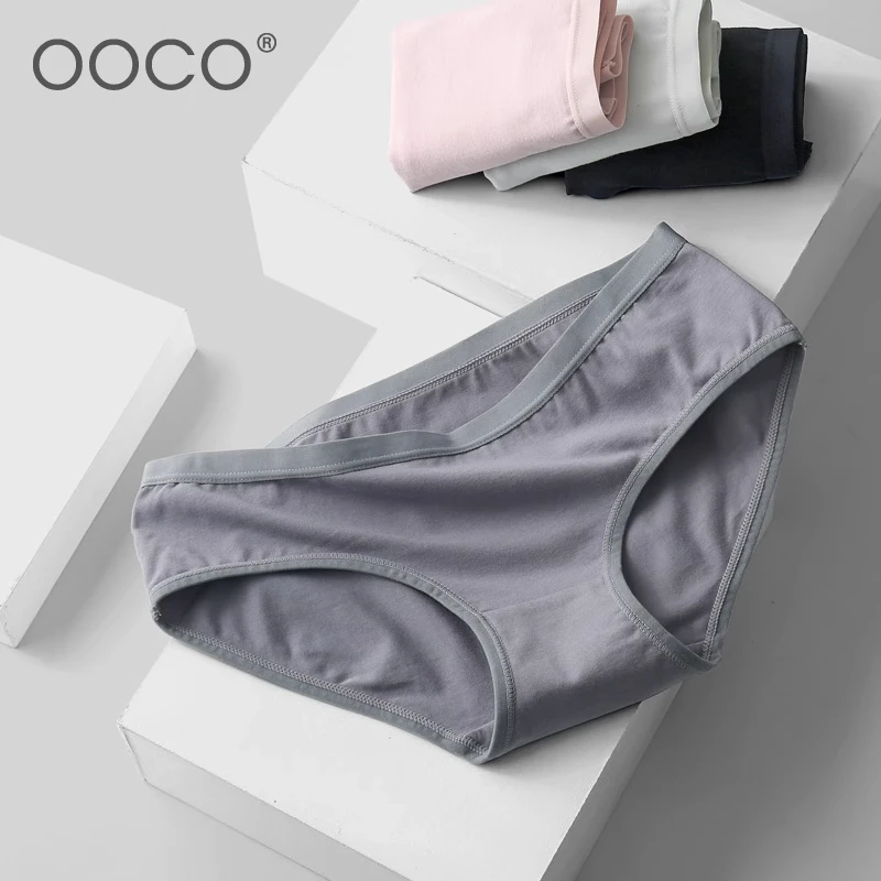 女士内裤棉质内裆透气舒适简约纯色学生少女中低腰三角裤独立包装