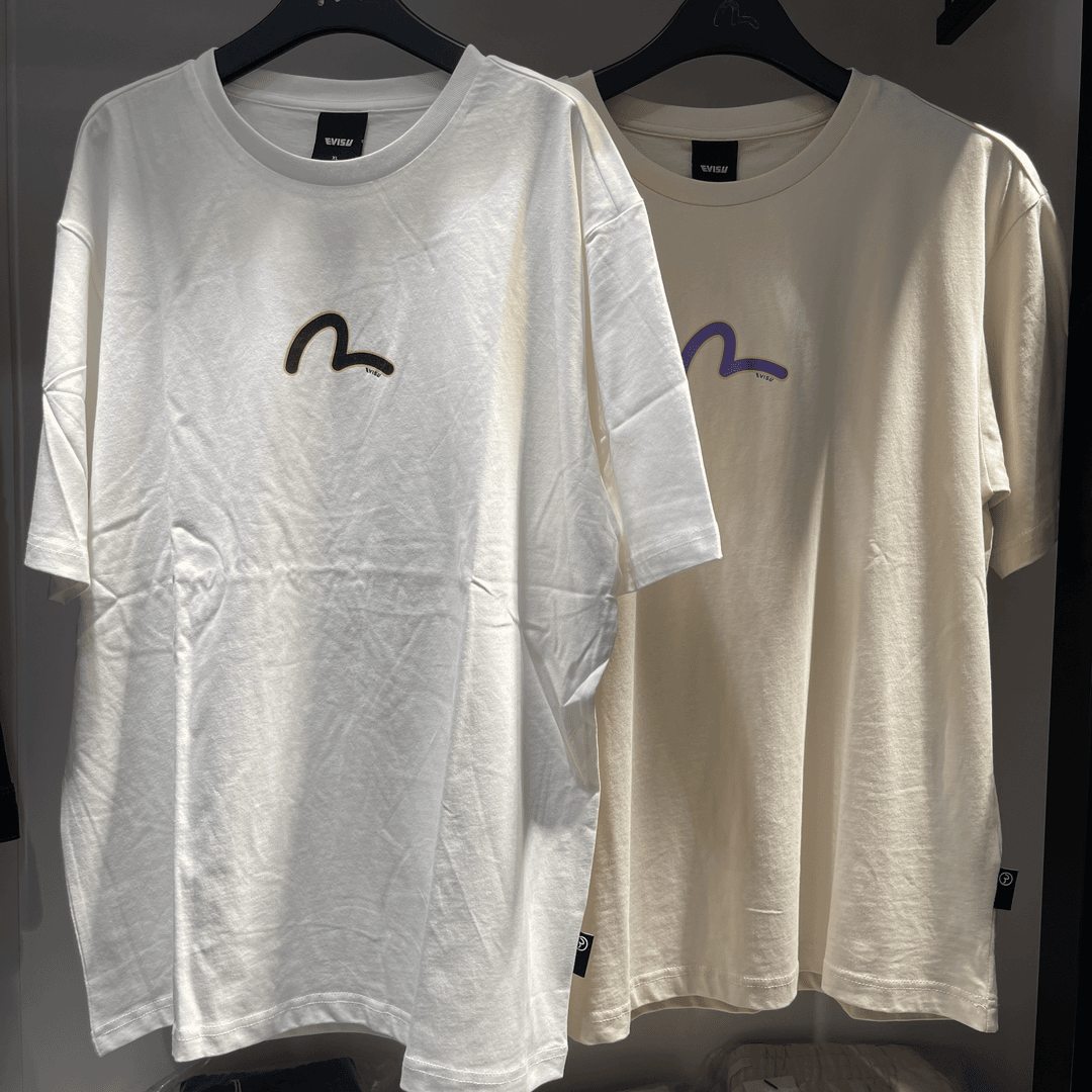Evisu韩版经典小标正反面小logo潮流短袖