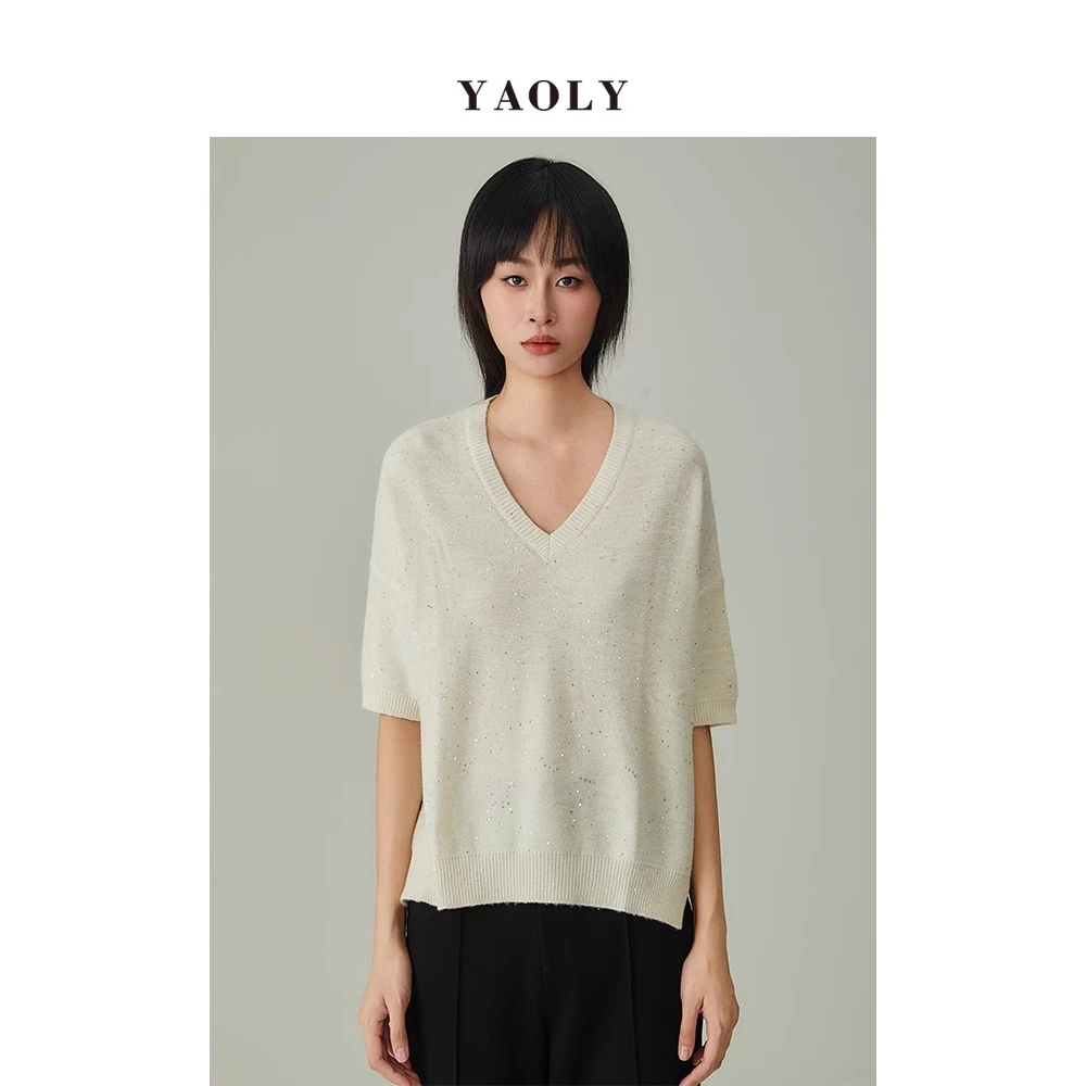 姚领yaoly女装专柜新款套头针织870010691