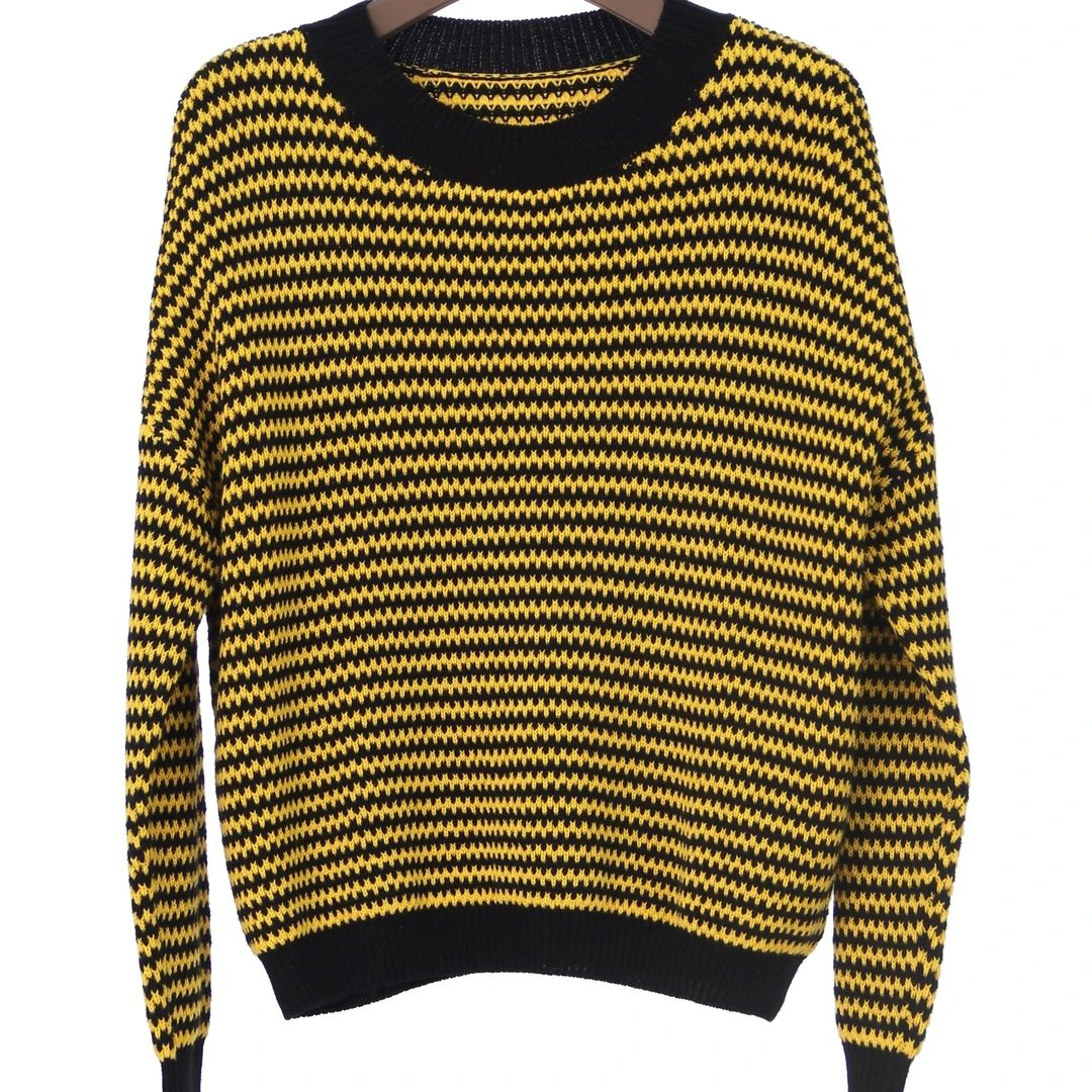 YAOLY/姚领女装秋款条纹针织衫上衣833017432