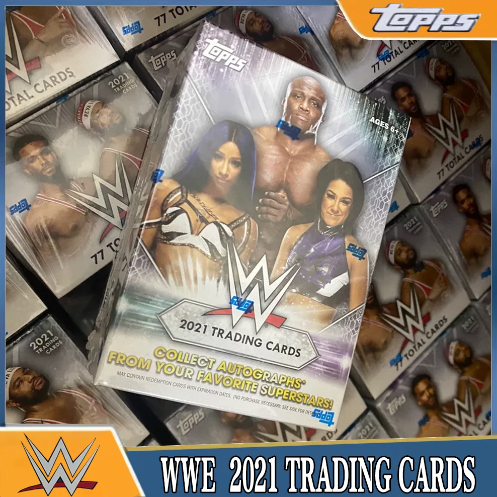 Topps【拆盒】WWE《2021手雷盒》优质收藏卡牌[潮玩盲盒]默认代拆拆封