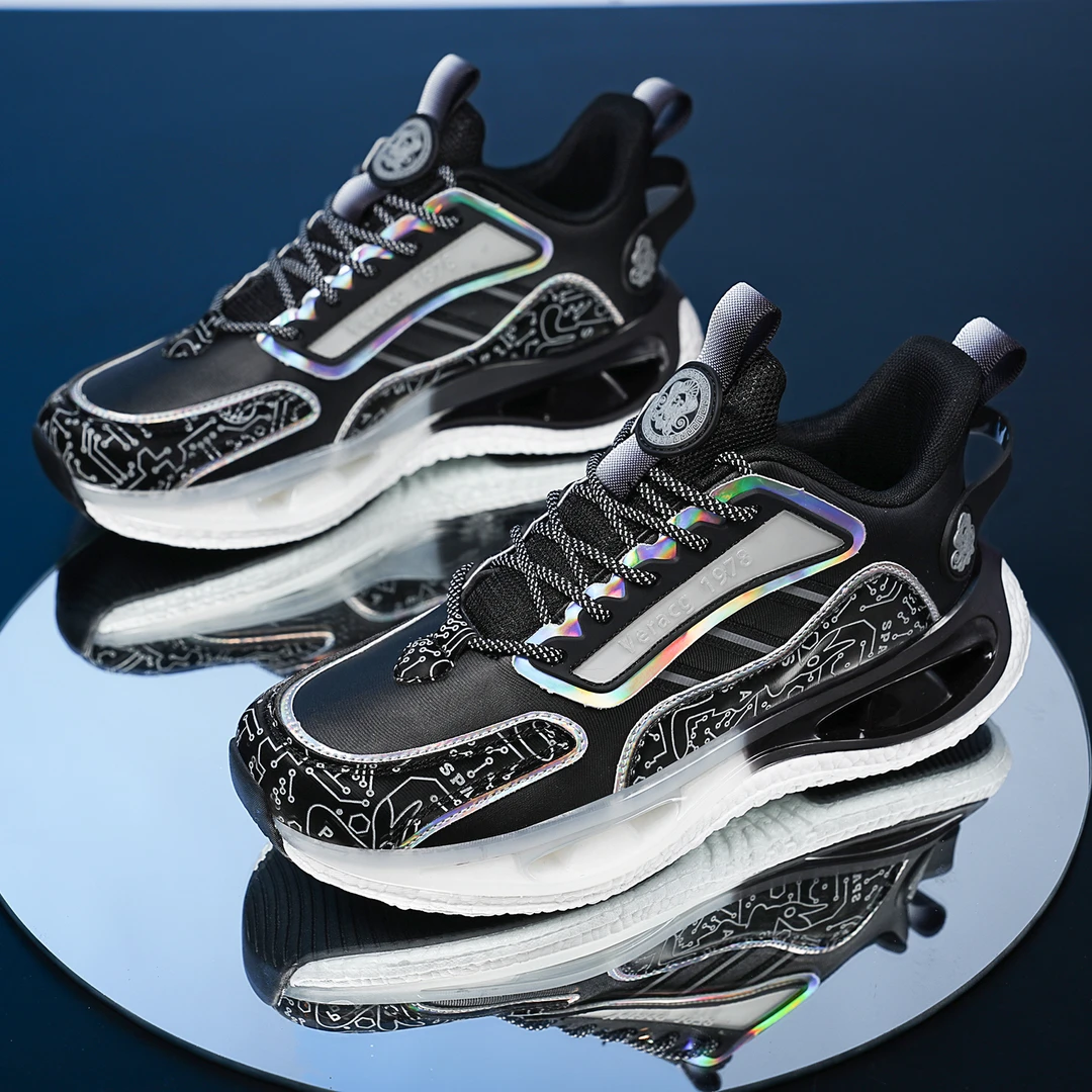 23777-1秋冬新款碳板时尚百搭男女情侣休闲跑鞋运动