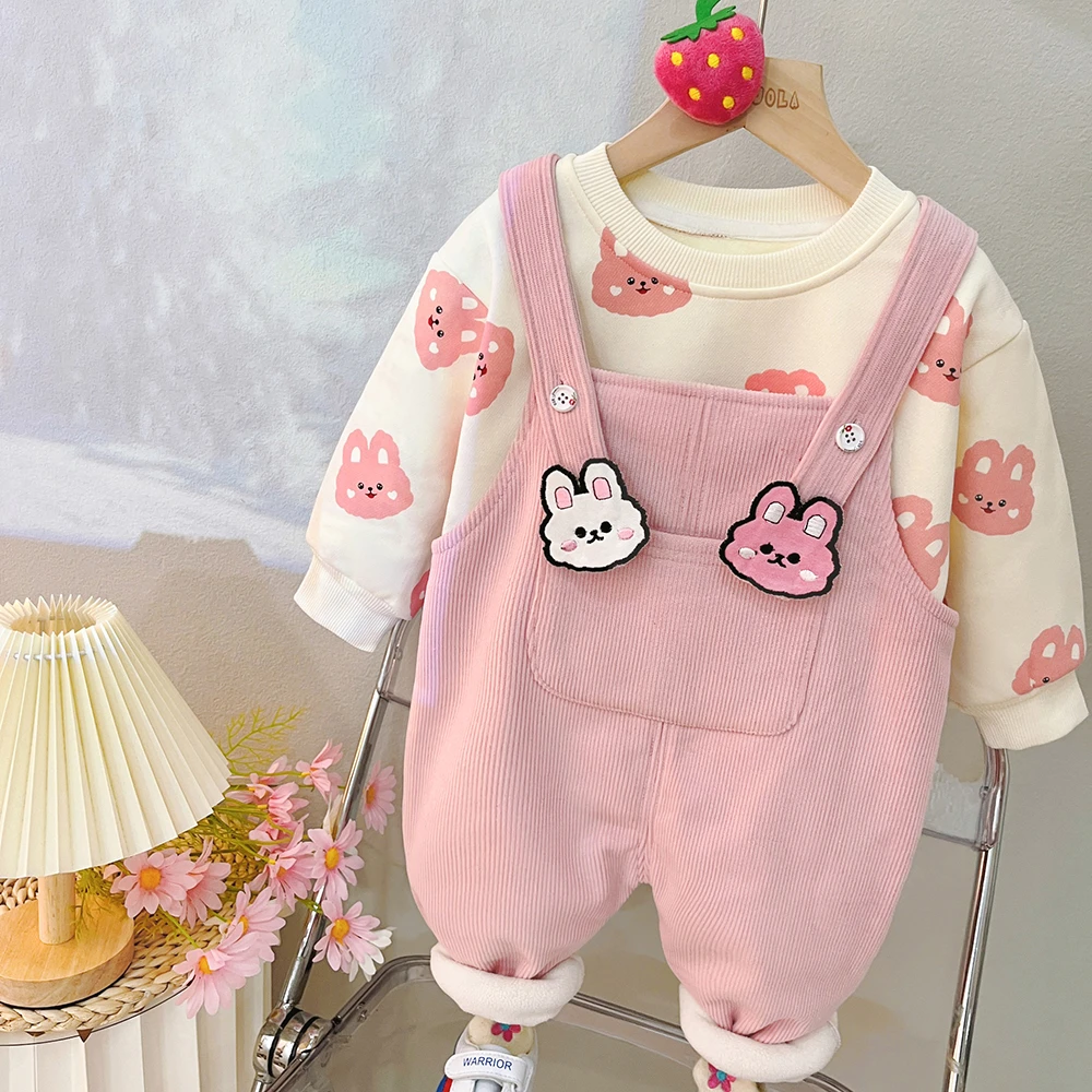 【小扬哥推荐】宝宝冬装2023儿童新款外穿加绒男童女童韩版卫衣灯Z