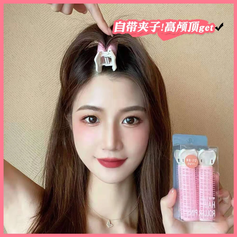 头顶头发蓬松神器高颅顶发根蓬松夹定型发夹女前额空气刘海卷发筒