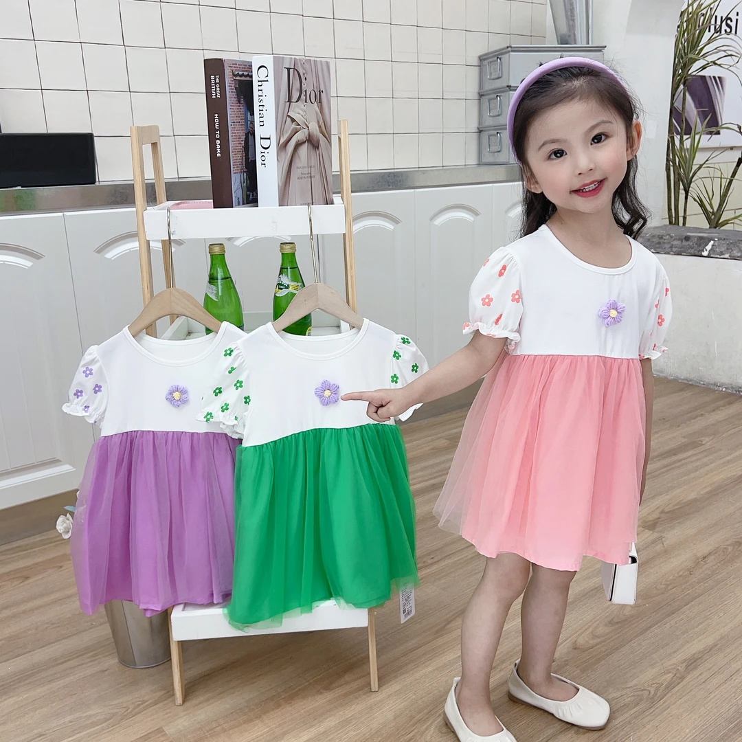 232607 花瓣小裙连衣裙女童