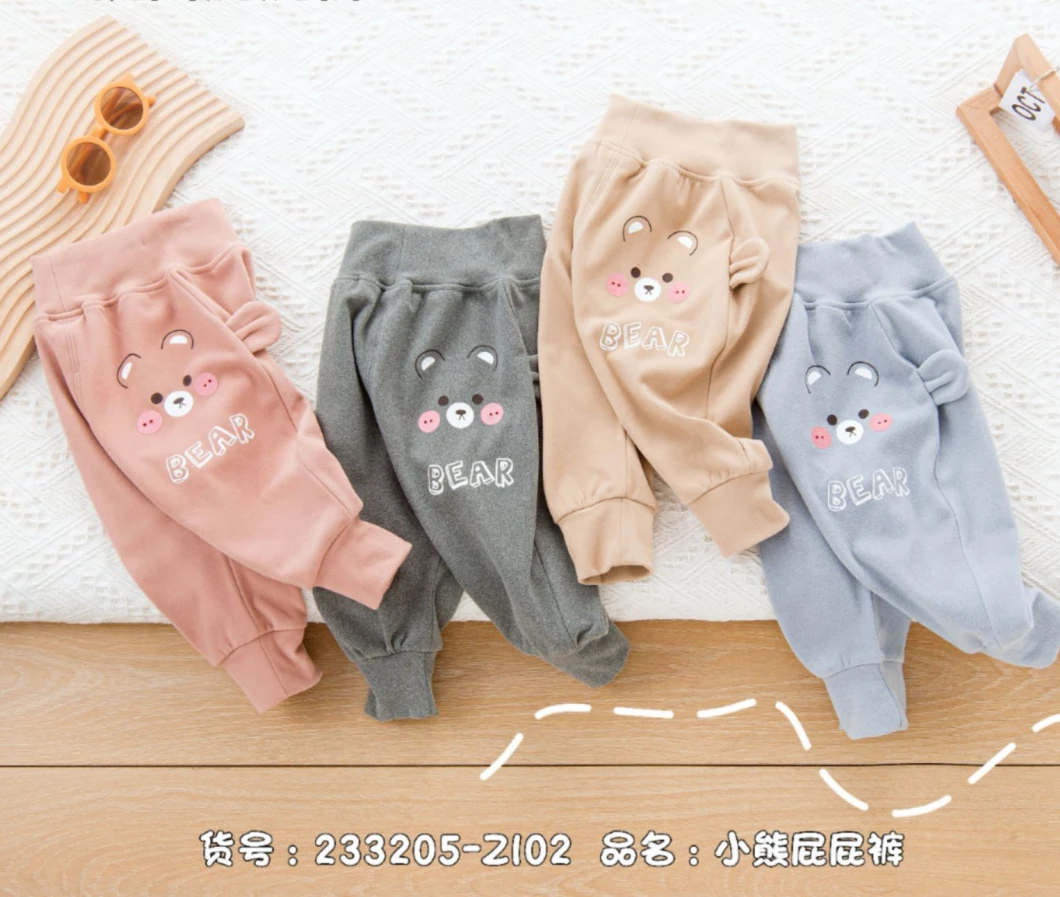 233205   小熊屁屁裤春秋高腰宝宝外穿