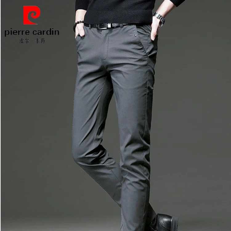 皮尔卡丹2024夏季男士休闲裤潮牌百搭弹力弹力修身商务西裤长裤子