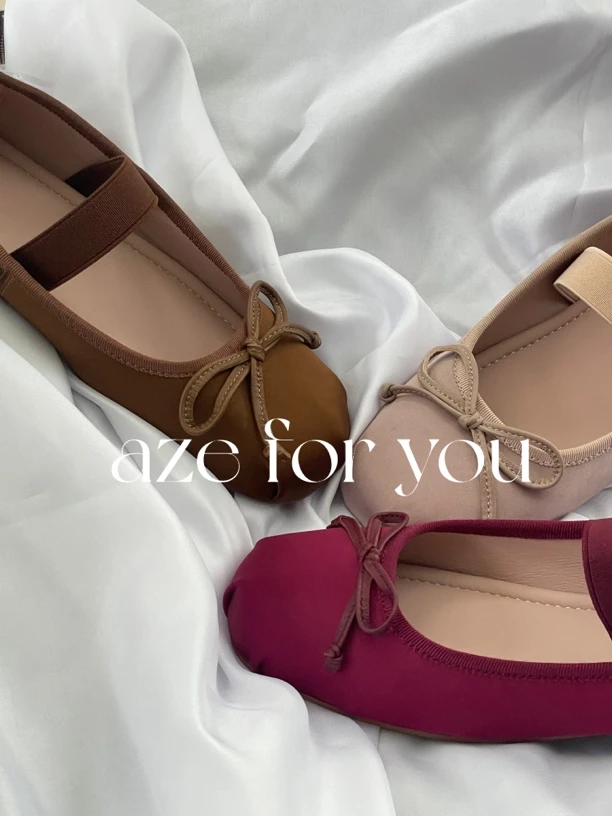 【阿泽推荐】mm蝴蝶结松紧带芭蕾鞋