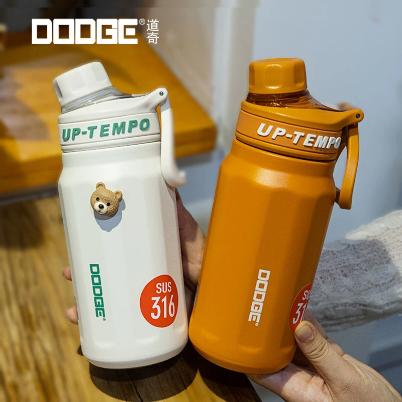 道奇316不锈钢户外保温杯男大容量水壶直饮车载便携杯子女生杯子