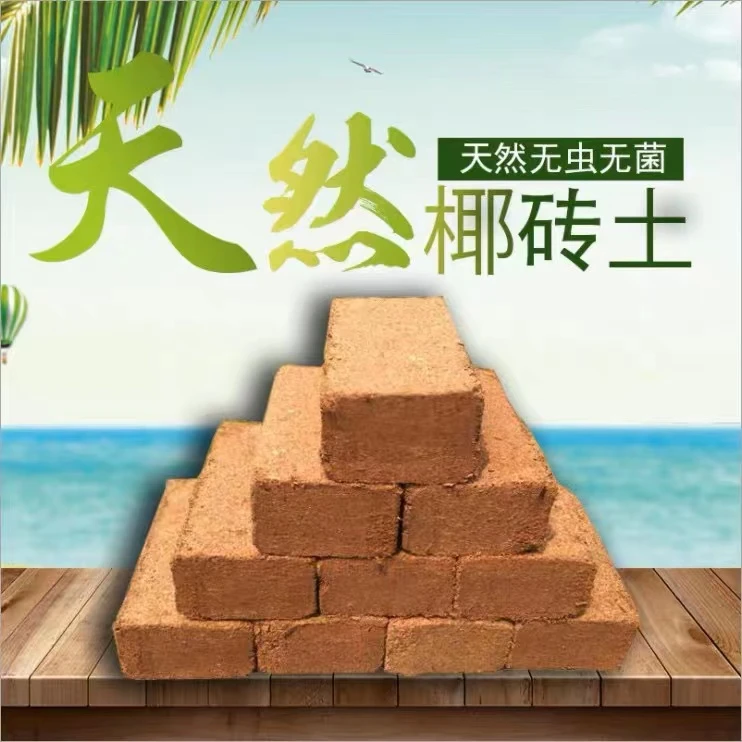 椰砖营养土椰糠椰土养花种菜基质通用型椰壳无土栽培基质600g疏松