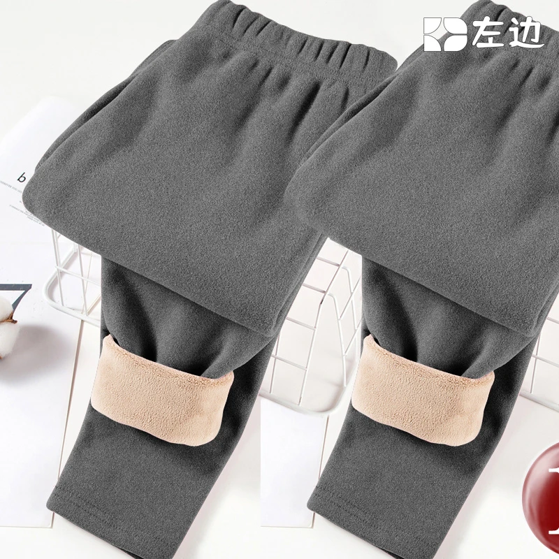 羊羔绒打底裤女外穿冬季加绒加厚德绒秋裤高腰大码东北一体保暖裤