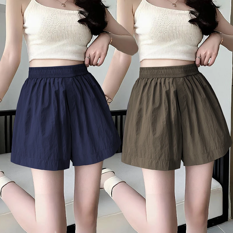 大码胖mm女装短裤女2025夏季新款高腰休闲五分裤显瘦薄款百搭中裤