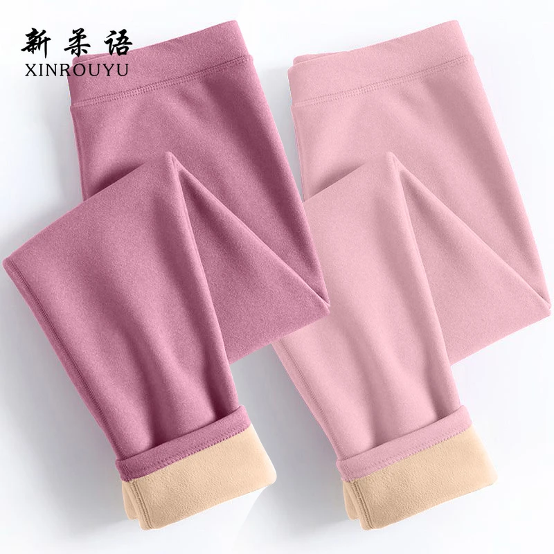 毛裤外穿秋冬羊羔绒冬天打底绒裤女士加绒加厚东北特厚保暖美体裤