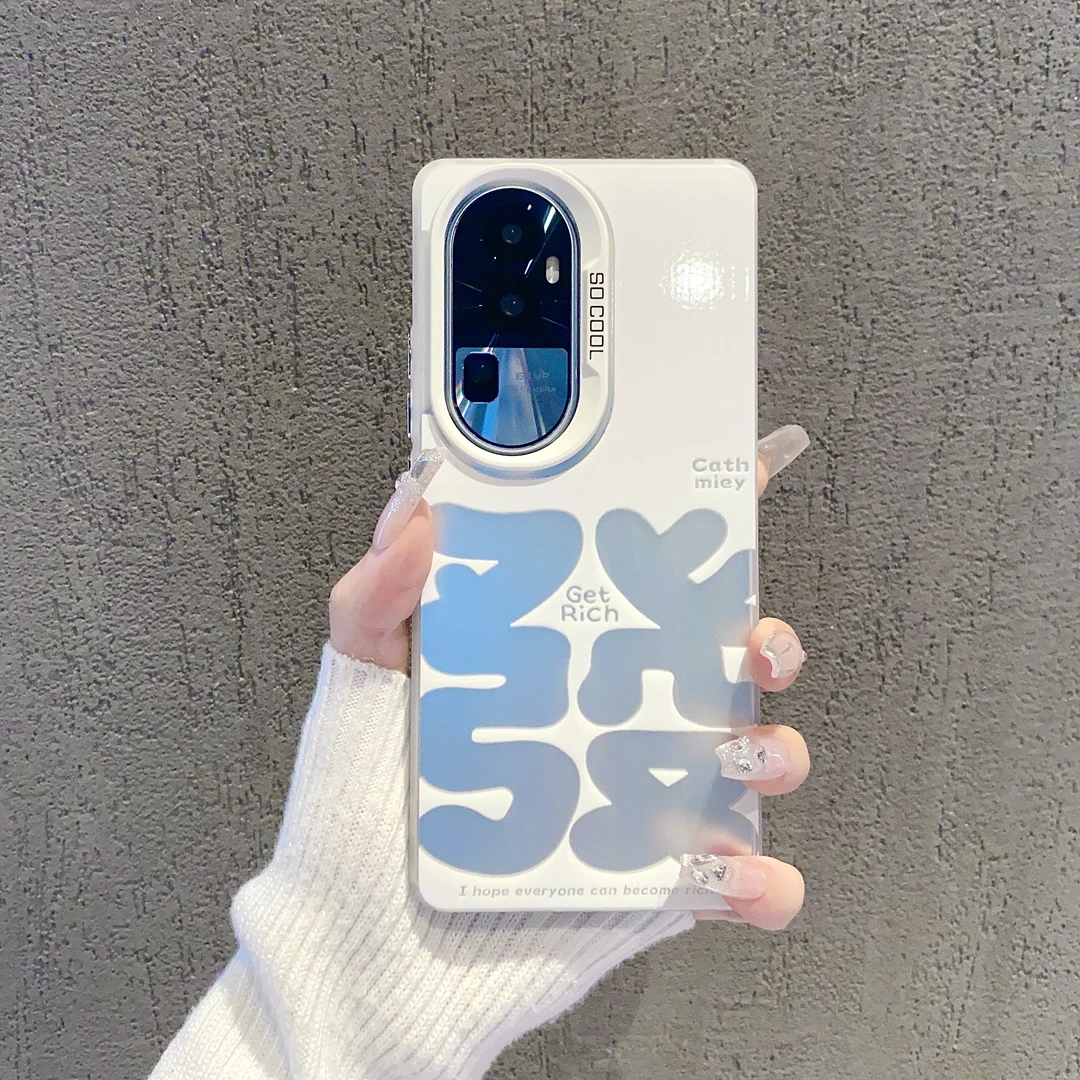 （OPPOReno10系列）磨砂彩银适用OPPOReno10/OPPOReno10Pro手机壳潮