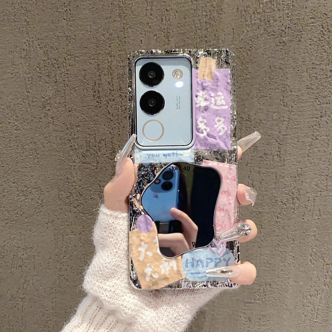 （vivoS17系列）岩石镜面适用vivoS17/vivoS17Pro手机壳个性网红潮