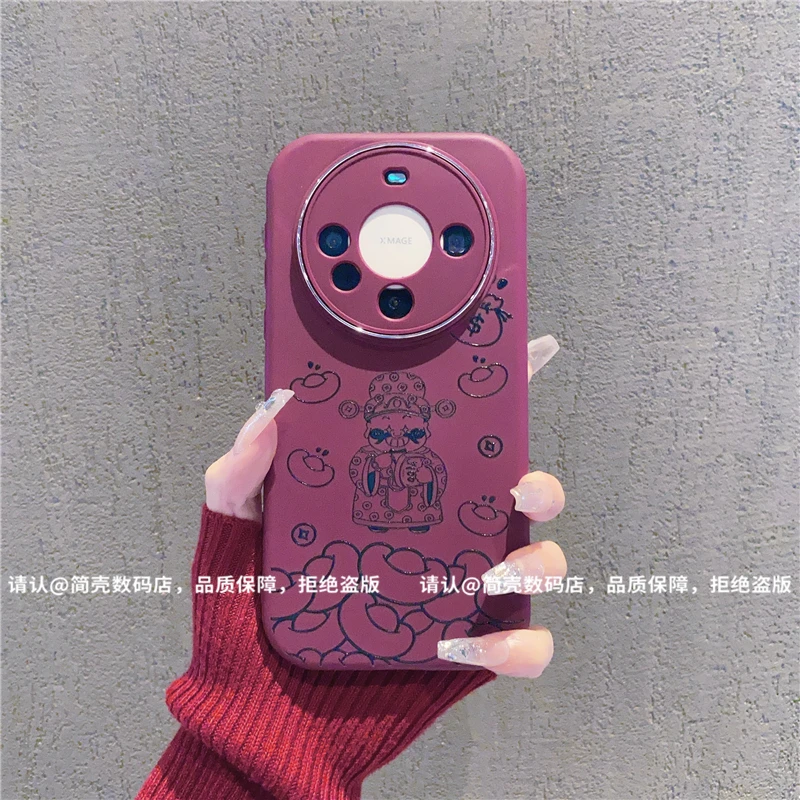 （华为Mate系列）金属小胖妹适用华为Mate60/60Pro/mate50Pro手机壳