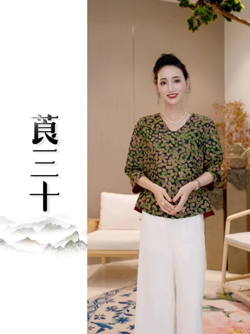 2024夏季新款绿波点小衫8259