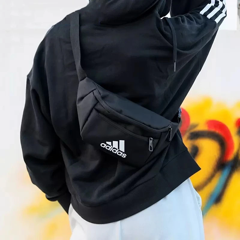 adidas/阿迪达斯斜挎包新款休闲运动包男女时尚腰包单肩包手机包