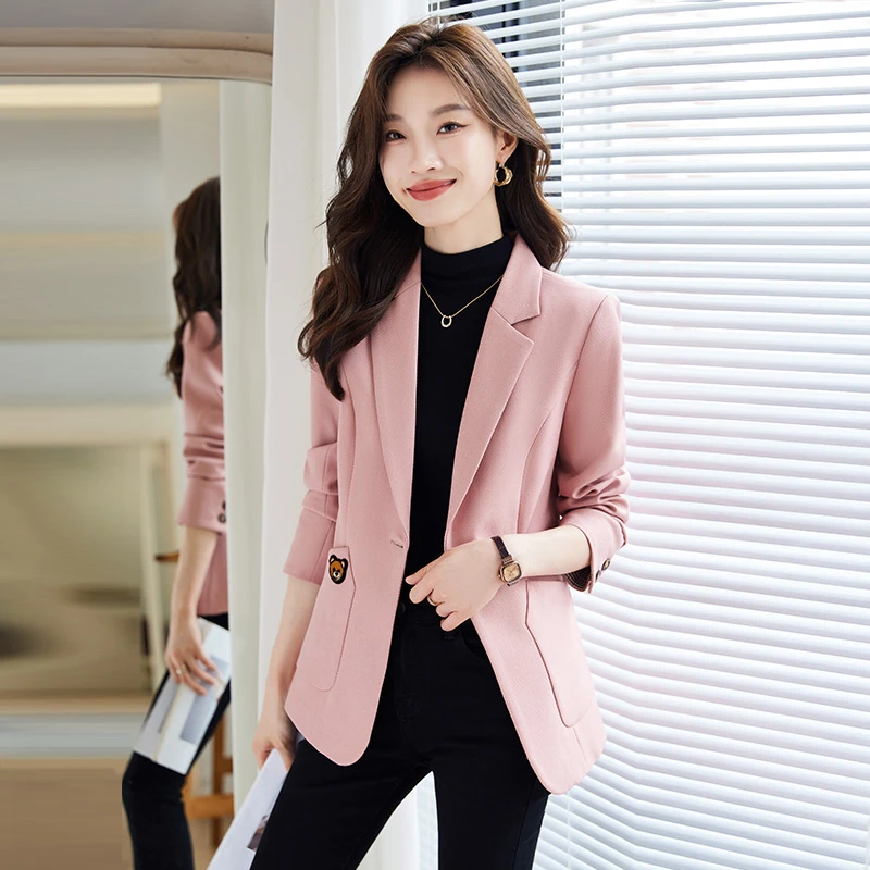 楠楠轻奢2362小西装外套女2023网红新款学院风小西装白色小西装女