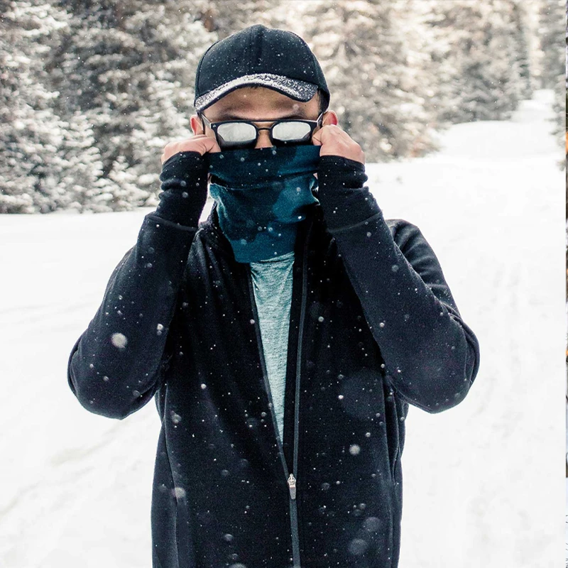 户外男士立领拉链衫美利奴羊毛保暖口袋透气休闲衣美丽诺夹克外套