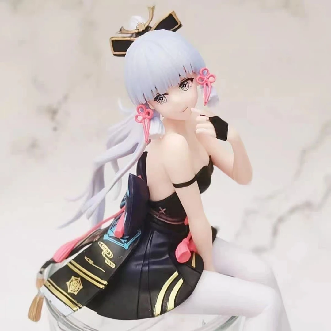 原神手办神里绫华车载机箱泡面压二次元动漫坐姿美女摆件公仔礼物