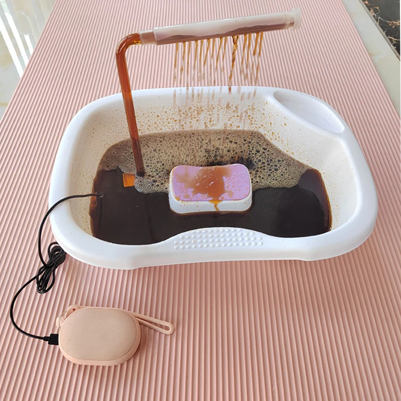 泡头盆水循环头疗泡头盆水循环平躺式家用药包洗头发抖音养发洗头