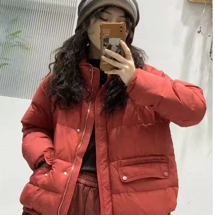025年冬季新款羽绒服女短款宽松休闲时尚韩版轻薄款外套气质