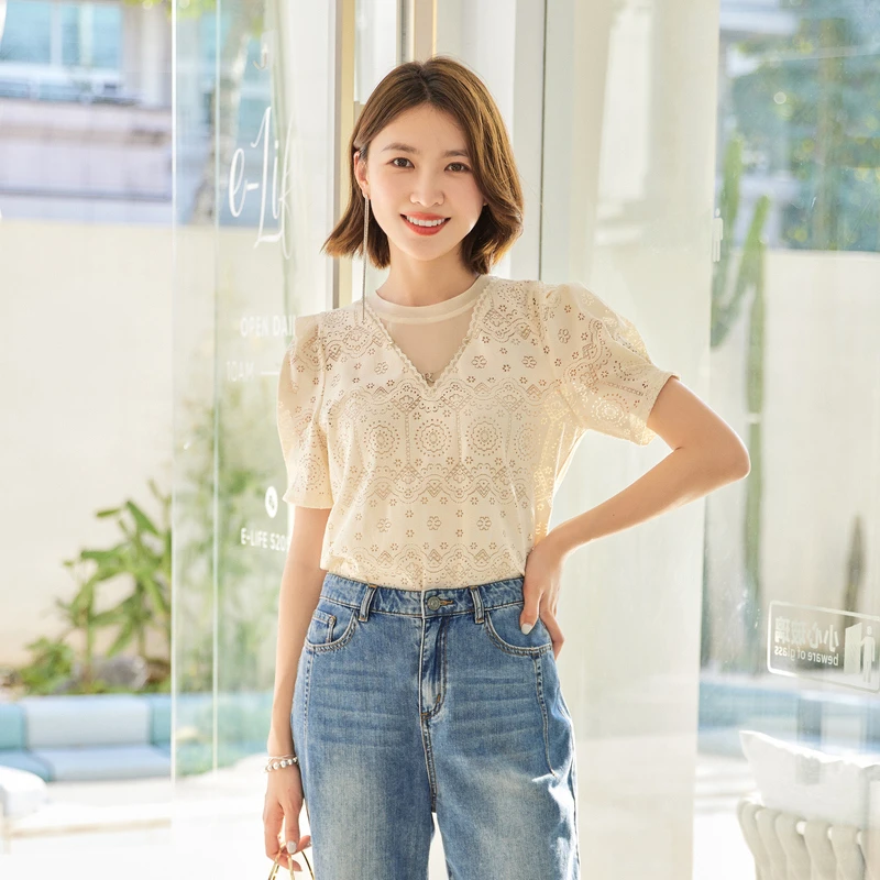 雪歌女装新款衬衫XI221025A860