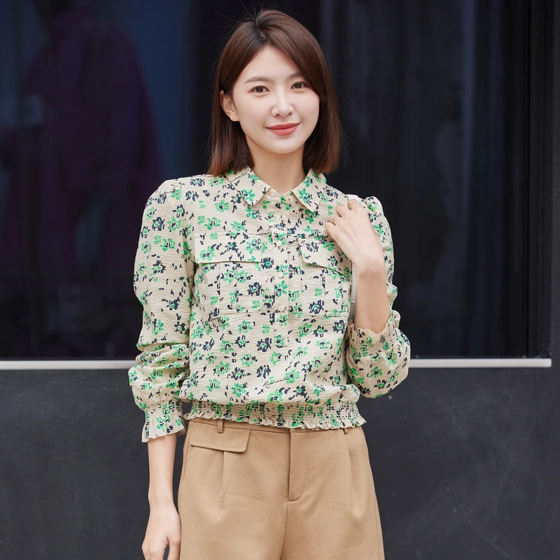 雪歌女装新款XG衬衫XI121026B593