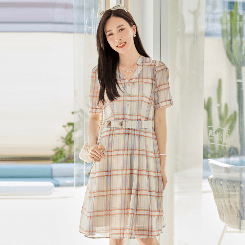 连衣裙XH204611B805春夏超显瘦连衣裙