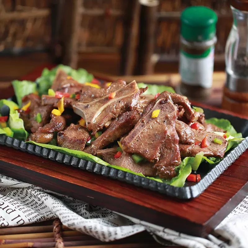 黑椒仔骨400g/袋带肉半成品新鲜猪排酒饭店特色快手菜烧烤商用