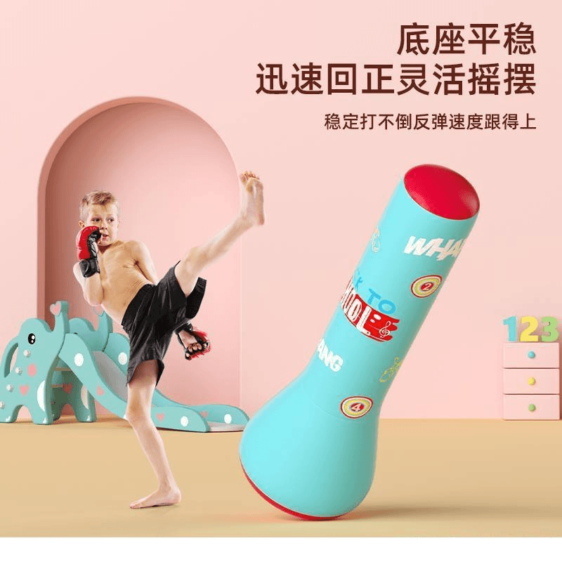 儿童成人家用充气儿童拳击不倒翁可立式拳击沙袋家用解压训练玩具