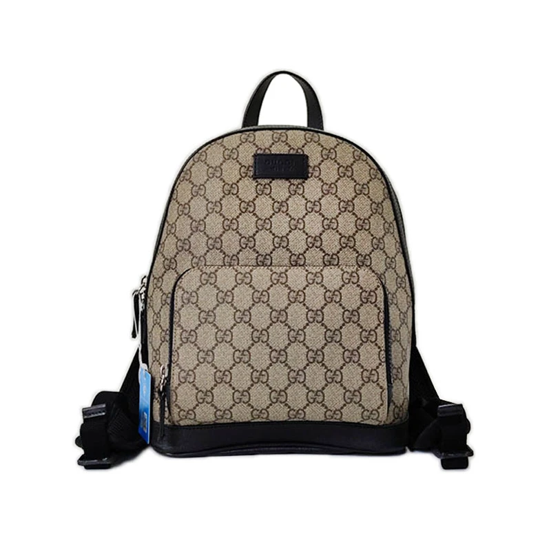 95新 GUCCI/古驰 经典双G老花女士小号时尚双肩包大容量