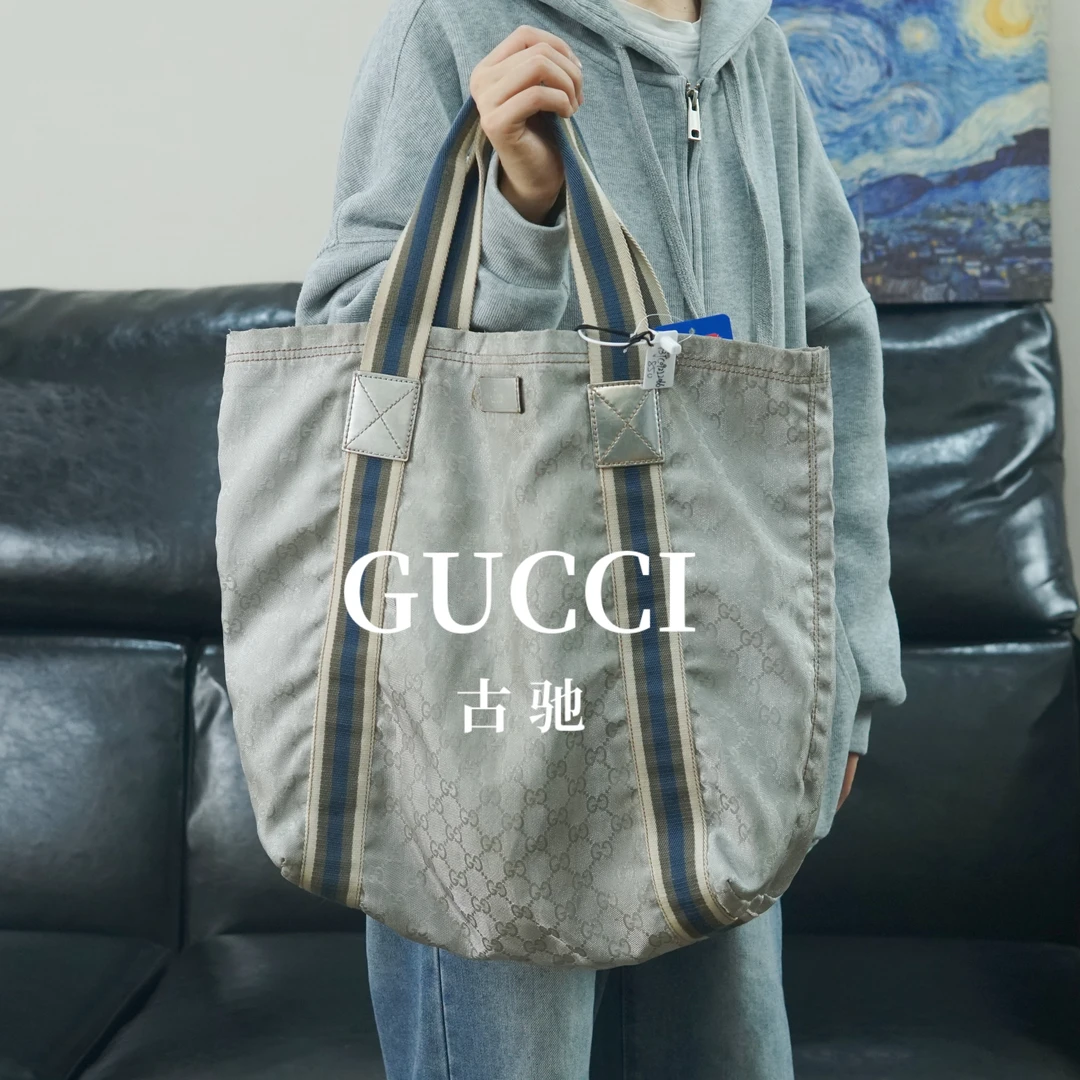 95新 GUCCI/古驰 银色单肩包/F3TC09222066/2066