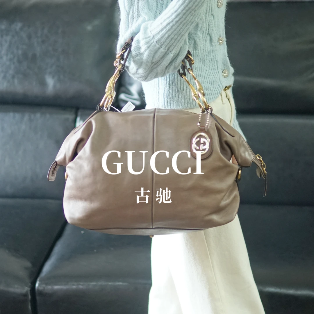 95新 GUCCI/古驰 粉色单肩包/FYZZ09713033/3033优
