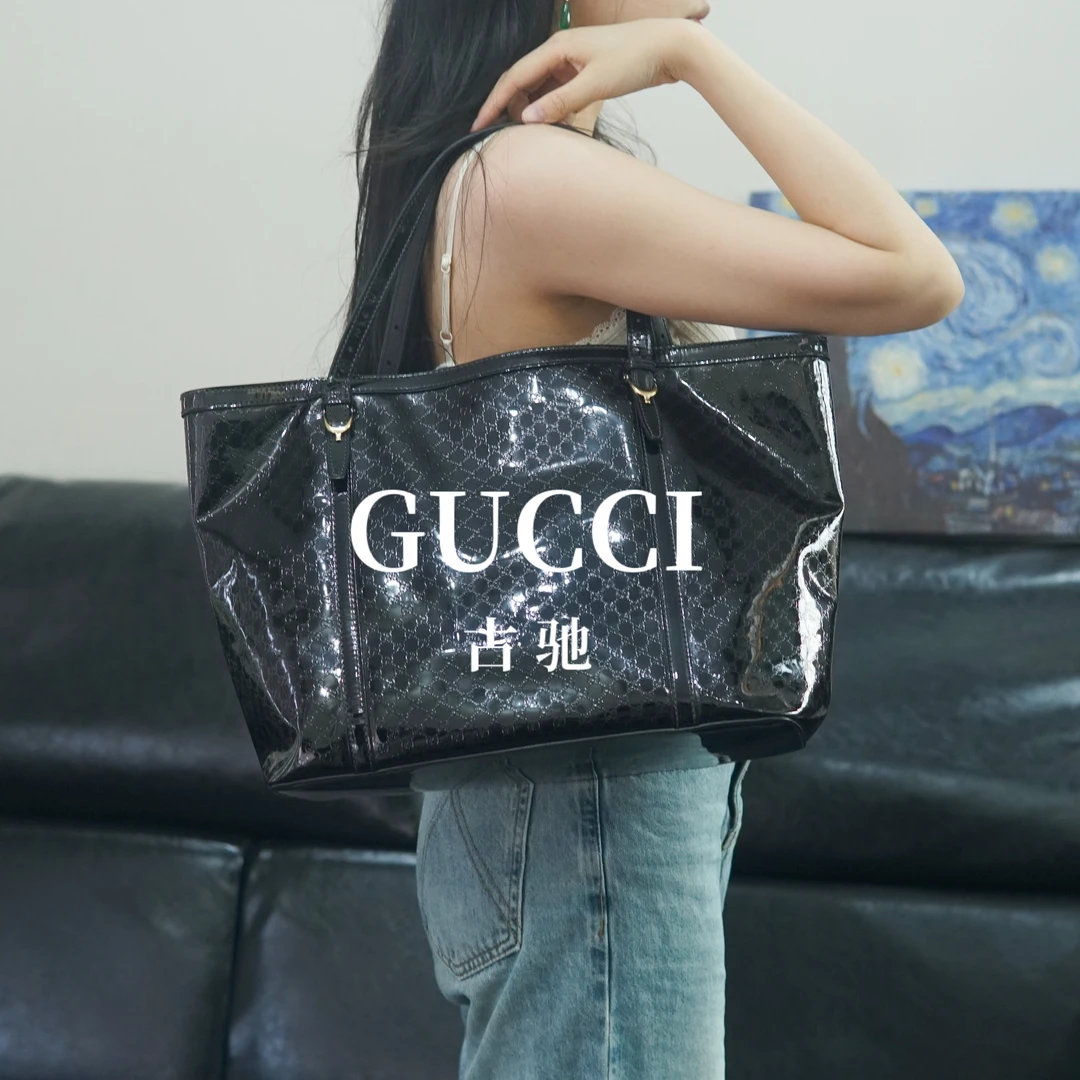 95新 GUCCI/古驰 黑色单肩包/Bb09302087/2087