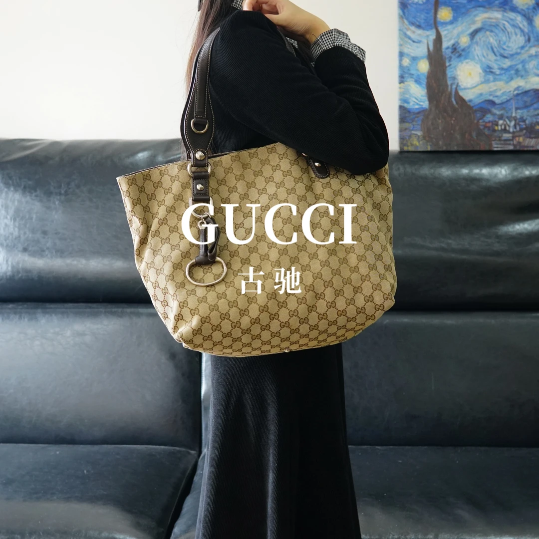 95新 GUCCI/古驰 老花单肩包/F3TC09622058/2058
