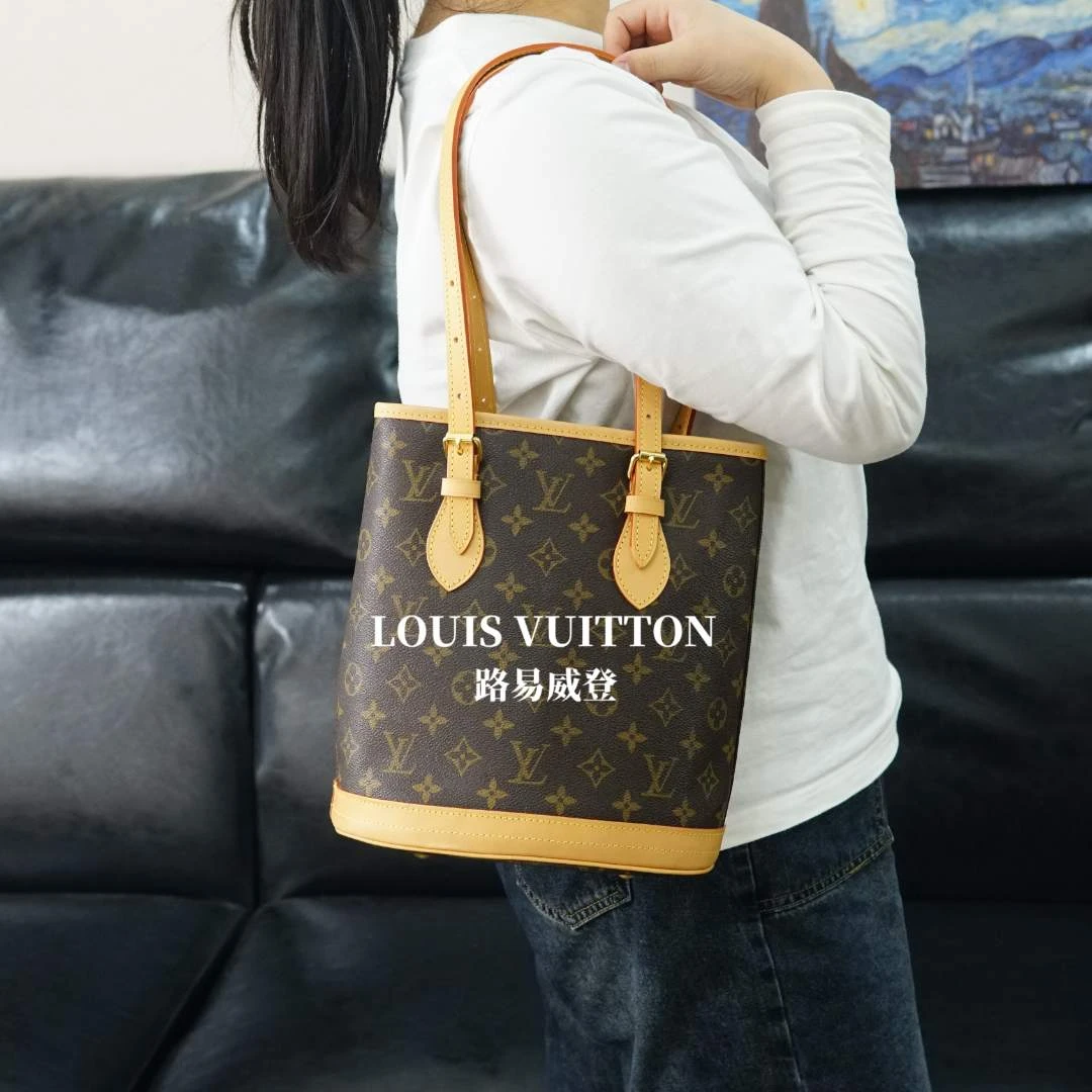 95新 LouisVuitton/路易威登 中古水桶包（小）/kitty