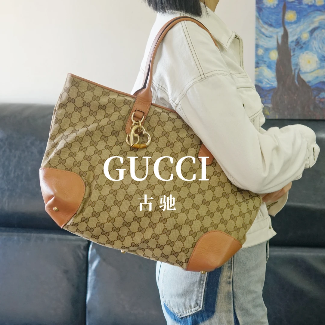 95新 GUCCI/古驰 老花单肩包/KD10505518/5518