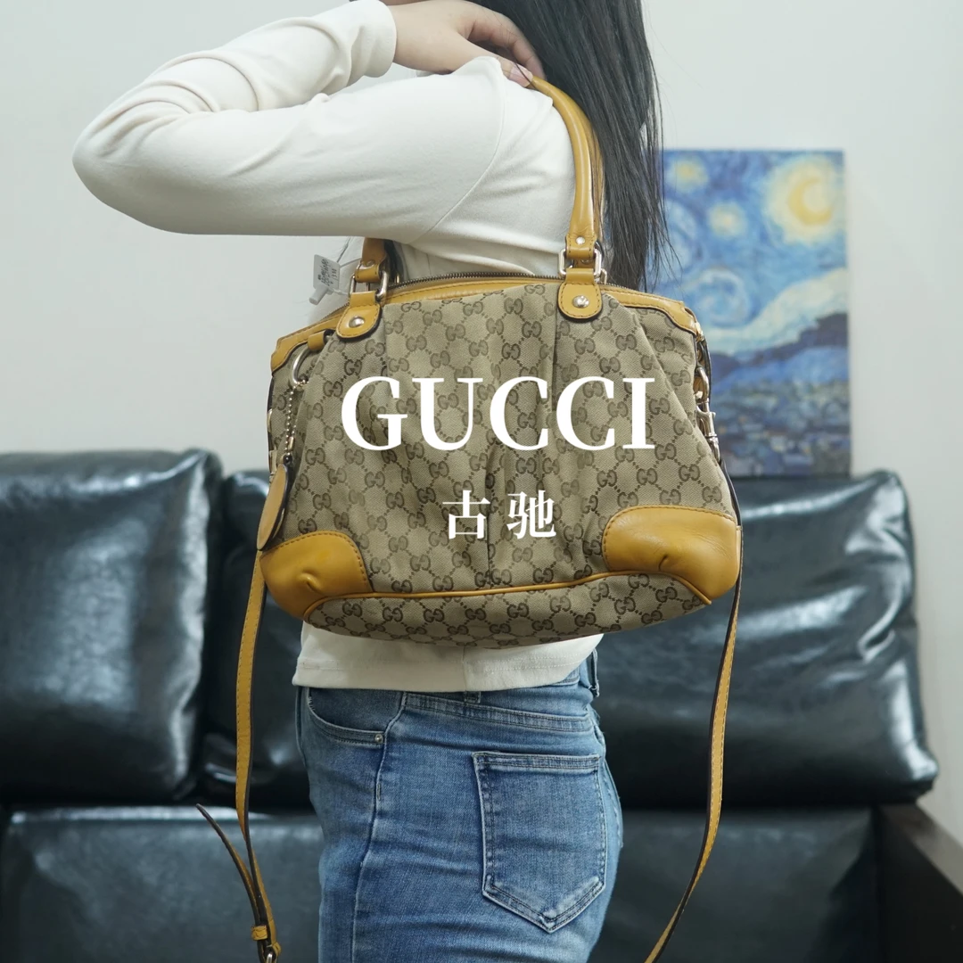 95新 GUCCI/古驰 老花斜挎包/BB09516040/6040