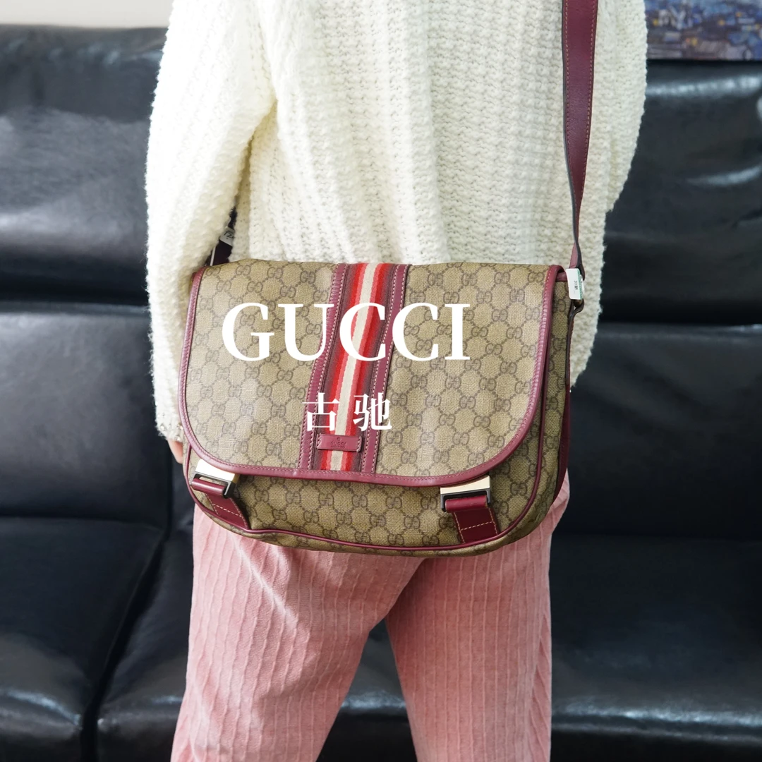 95新 GUCCI/古驰 老花斜挎包/TZ11608002/8002