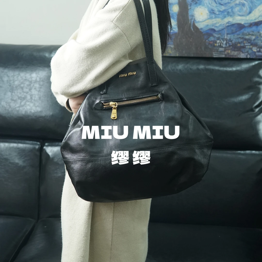 95新 MIU MIU/缪缪 miumiu/黑金单肩包/KY10713048/3048