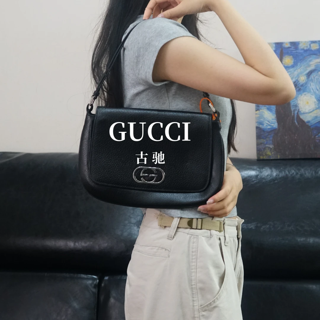 95新 GUCCI/古驰 翻盖单肩包/HB08721562/1562